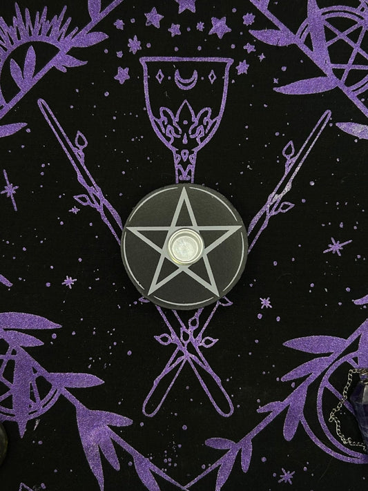Pentagram Spell Candle Holder
