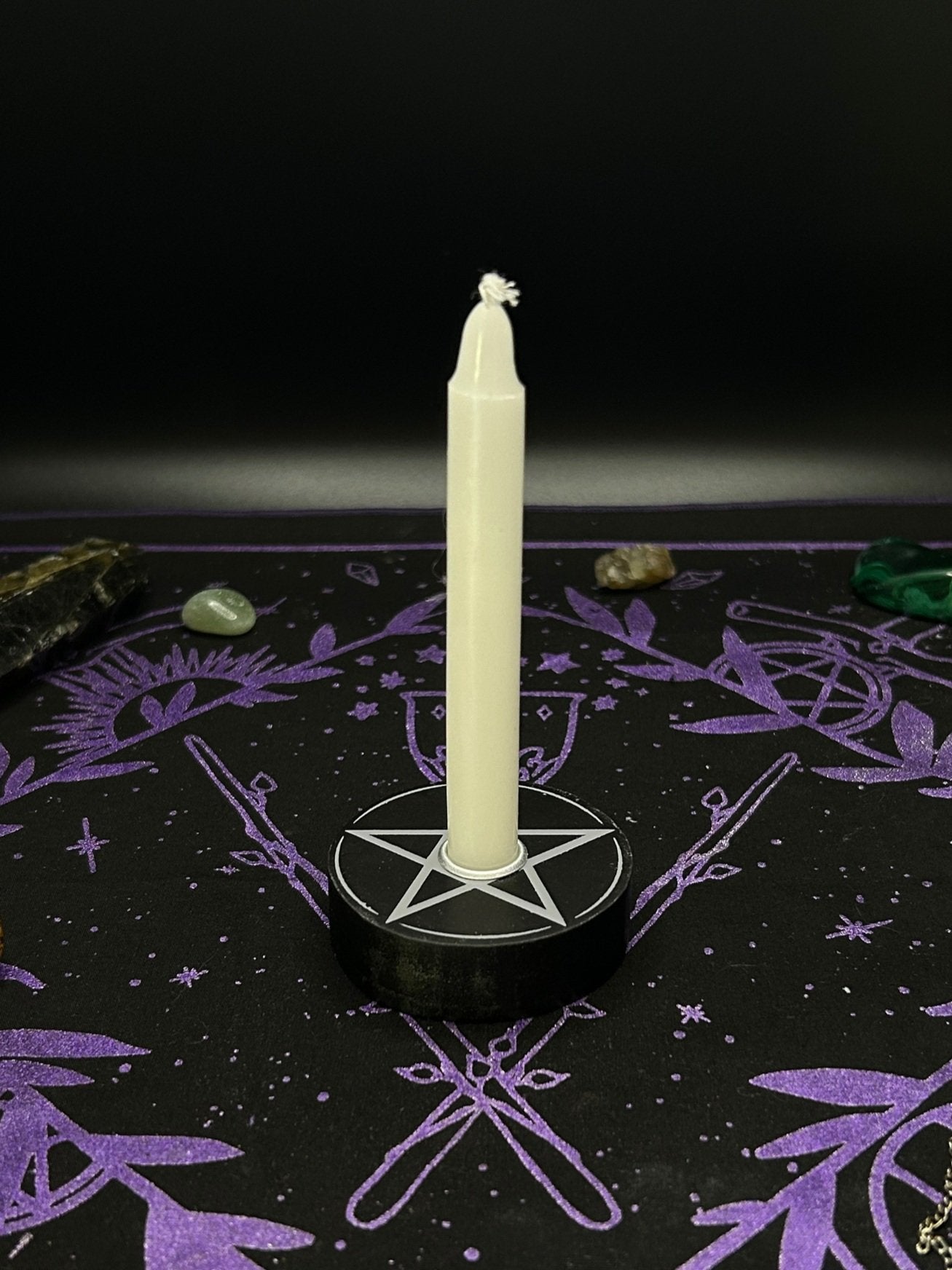 Pentagram Spell Candle Holder