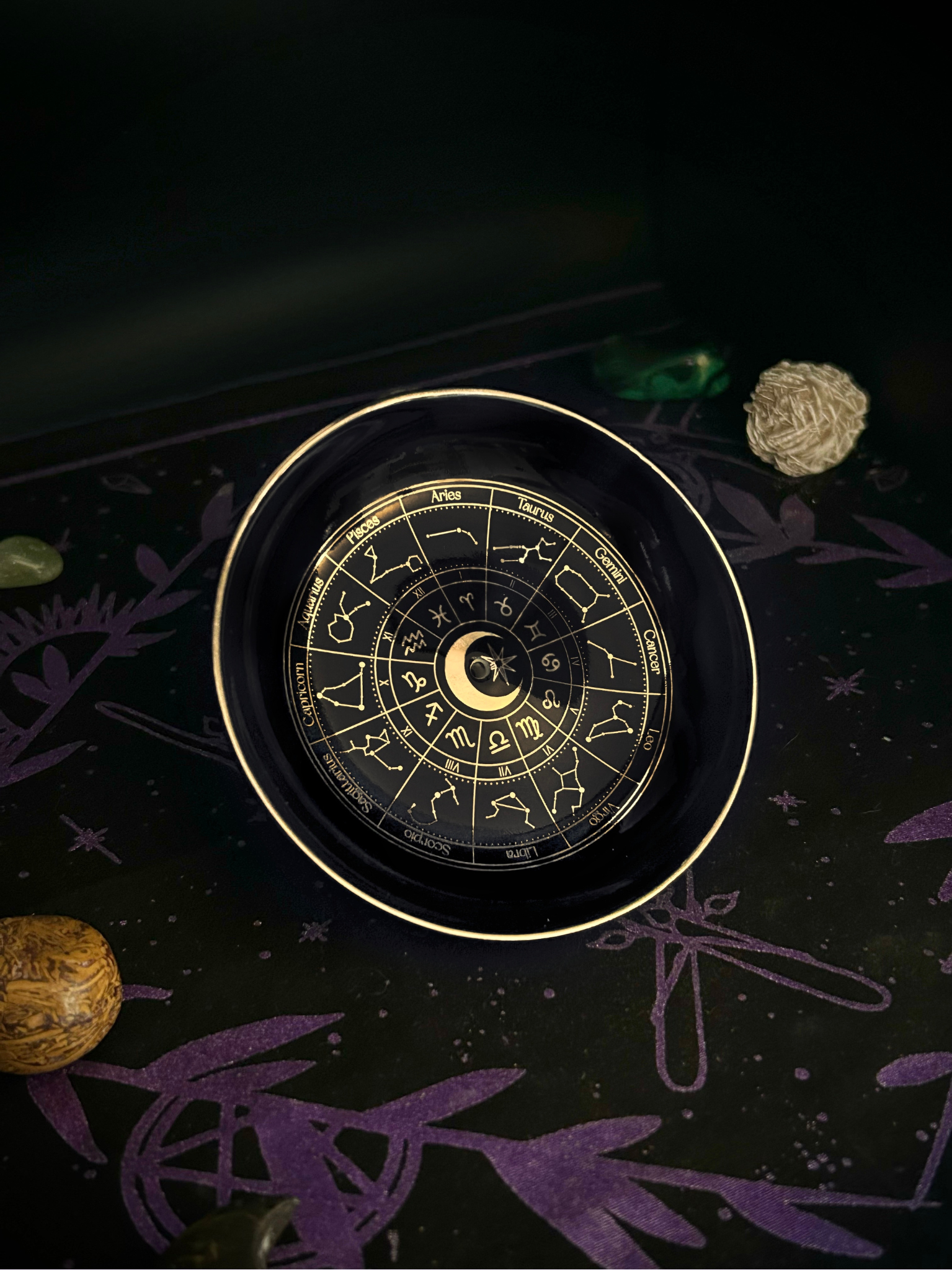 Zodiac Wheel Incense Dish