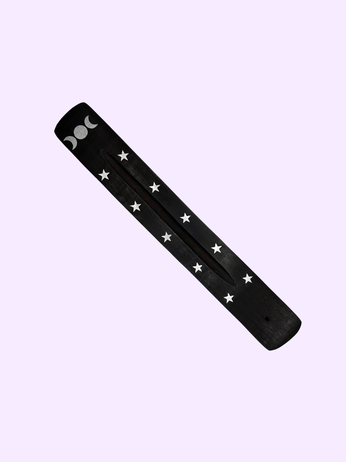 Black Triple Moon Incense Dish