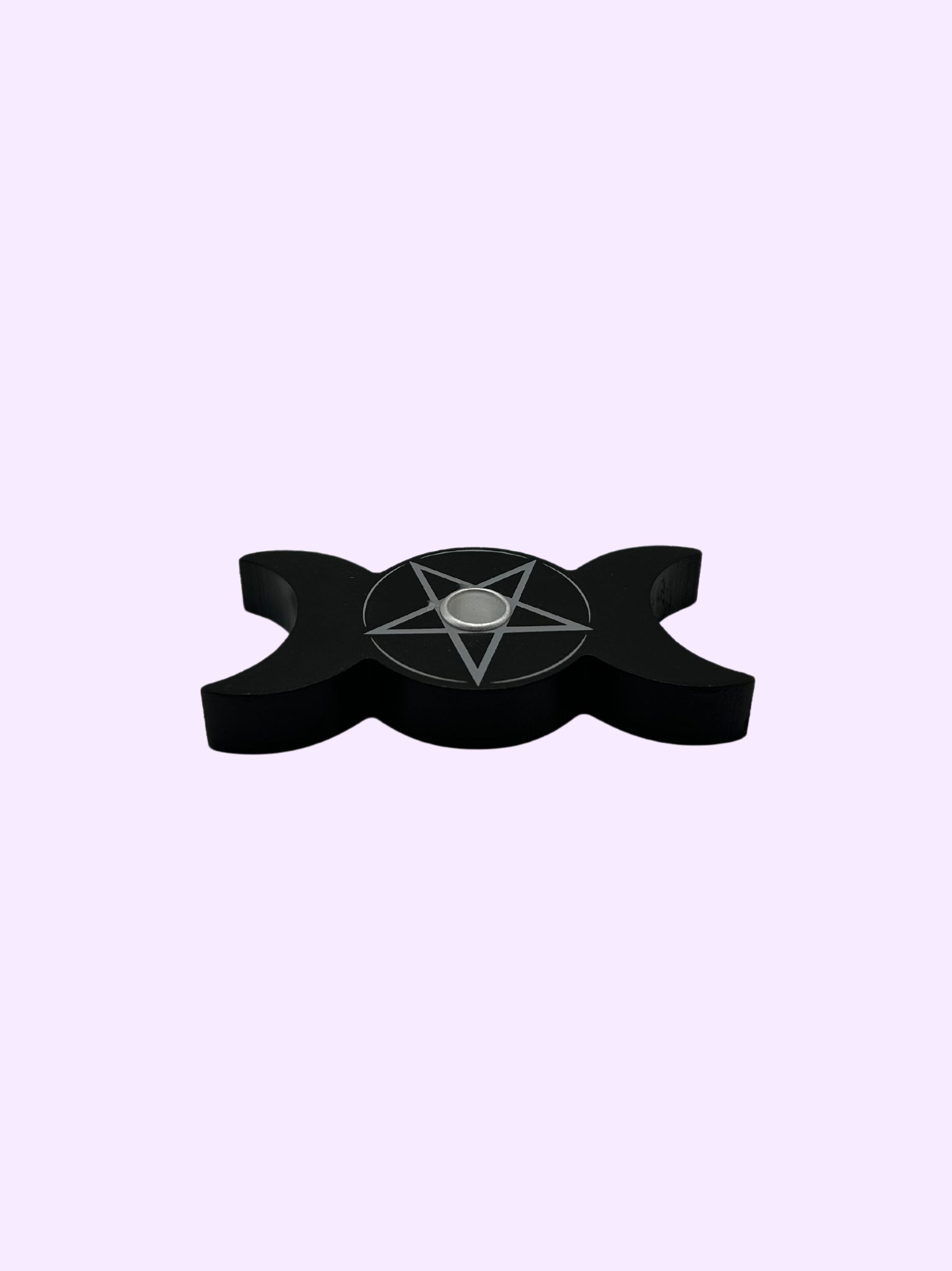 Triple Moon Spell Candle Holder